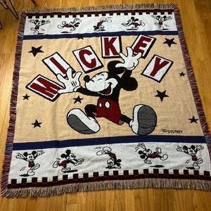 80s Beacon Mickey Woven throw